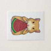 Hamster mit Watermelon Puzzle (Horizontal)