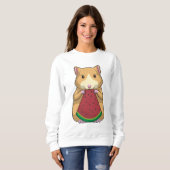 Hamster mit Watermelon Sweatshirt (Vorne ganz)