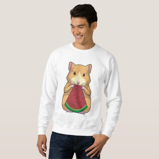 Hamster mit Watermelon Sweatshirt (Vorne ganz)