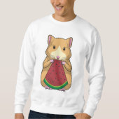 Hamster mit Watermelon Sweatshirt (Vorderseite)