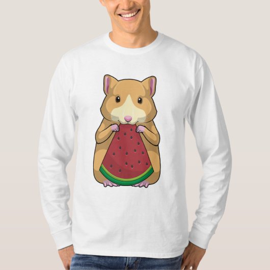 Hamster mit Watermelon T-Shirt (Vorderseite)