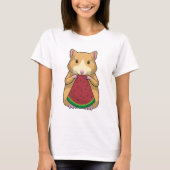 Hamster mit Watermelon T-Shirt (Vorderseite)