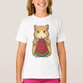 Hamster mit Watermelon T-Shirt (Vorderseite)