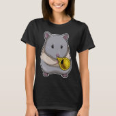Hamster Musician Trumpet Music T-Shirt (Vorderseite)