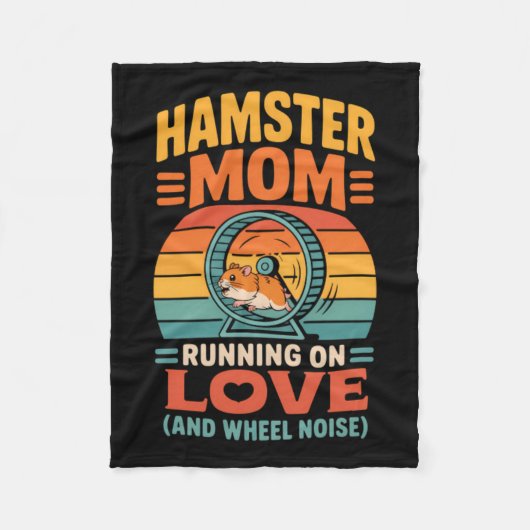 Hamster-Mutter-Halter-Haustier-Hamster Fleecedecke (Vorderseite)