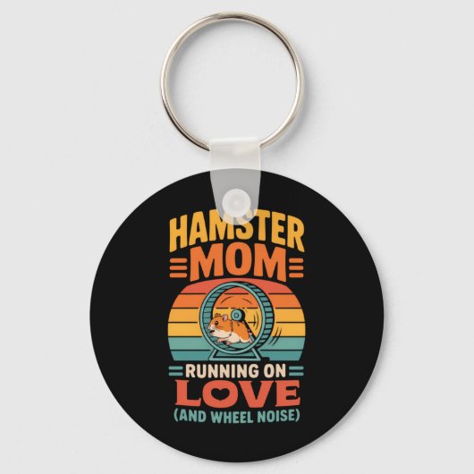Hamster-Mutter-Halter-Haustier-Hamster Schlüsselanhänger (Vorderseite)