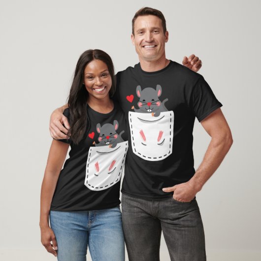 Hamster, Niedlicher Brustpocket T-Shirt (Unisex)
