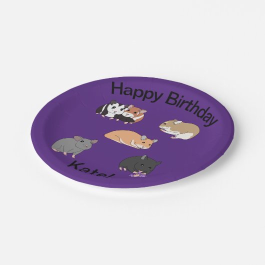 Hamster Pappteller (Schrägansicht)