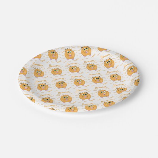 Hamster Pappteller (Schrägansicht)