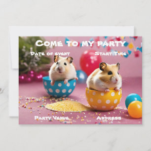 Hamster-Party-Einladung Einladung