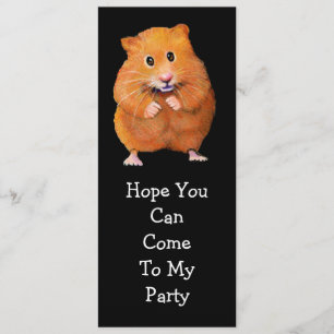 HAMSTER-PARTY EINLADUNG: Originalität Einladung
