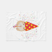 Hamster Partying - Tiere mit Party Fleecedecke (Vorderseite (Horizontal))