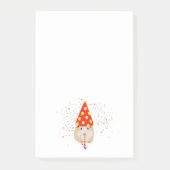 Hamster Partying - Tiere mit Party Post-it Klebezettel (Vorderseite)