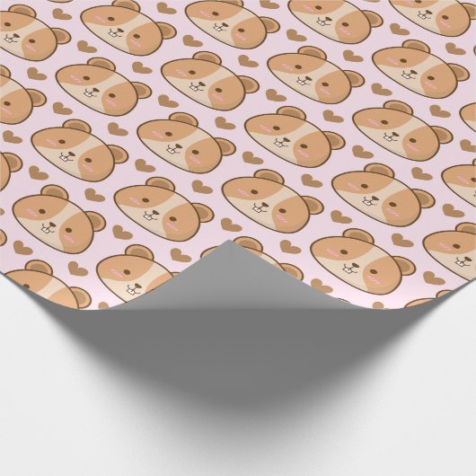 Hamster Pattern Geschenkpapier (Ecke)