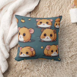 Hamster Pattern Print Kissen