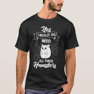 Hamster Pet Animal Niedlich Cages Ball Wheel Food  T-Shirt