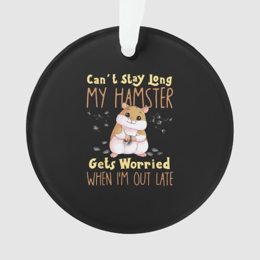 Hamster Pet Hamster Eigentümer Ornament (Vorderseite)