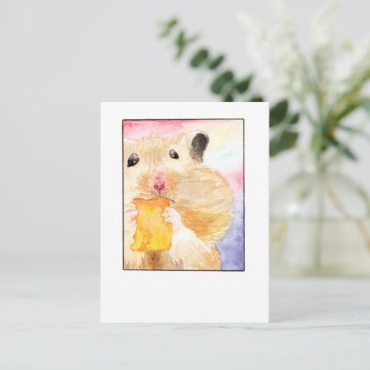 Hamster Pet Selfie - DNM Postkarten (Stehend Vorderseite)