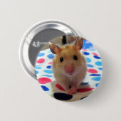 Hamster Pinback Knopf Button (Vorne & Hinten)
