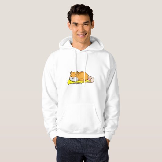 Hamster & Pizza mit Käse Hoodie (Vorne ganz)