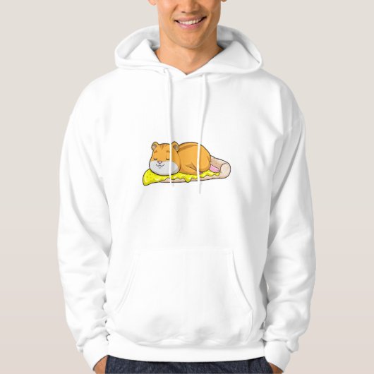 Hamster & Pizza mit Käse Hoodie (Vorderseite)