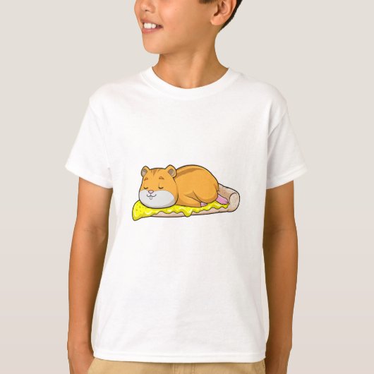 Hamster & Pizza mit Käse T-Shirt (Vorderseite)
