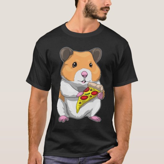 Hamster Pizza T-Shirt (Vorderseite)
