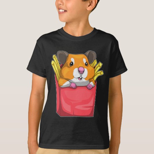 Hamster Pommes frites T-Shirt (Vorderseite)
