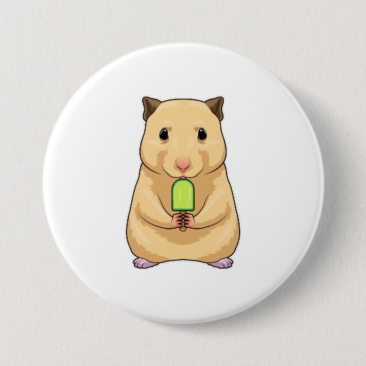 Hamster Popsicle Button (Vorderseite)