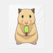 Hamster Popsicle Fleecedecke (Vorderseite)