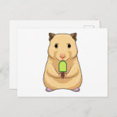 Hamster Popsicle Postkarte (Vorne/Hinten)