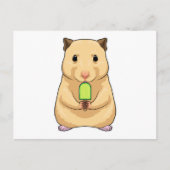 Hamster Popsicle Postkarte (Vorderseite)