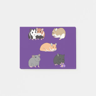 Hamster post-it klebezettel