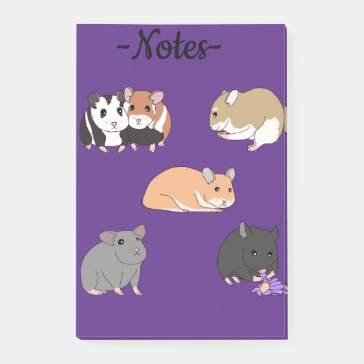 Hamster post-it klebezettel (Vorderseite)