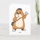 Hamster Postbote Brief Karte (Rückseite)