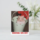 Hamster Postkarte (Stehend Vorderseite)