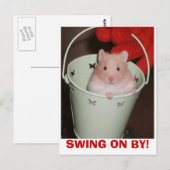 Hamster Postkarte (Vorne/Hinten)