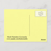 Hamster-Postkarte Postkarte (Rückseite)