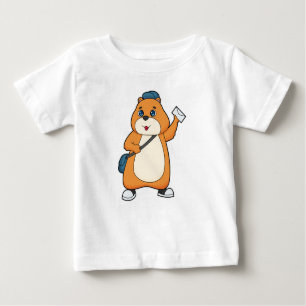 Hamster Postman Letter Baby T-shirt