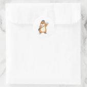 Hamster Postman Letter Runder Aufkleber (Tasche)