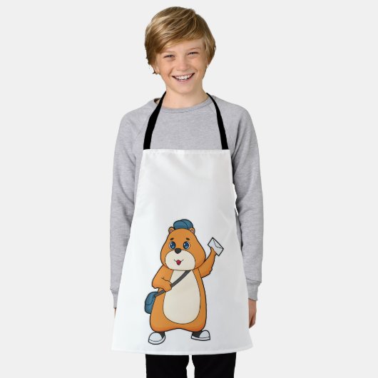 Hamster Postman Letter Schürze (Getragen)