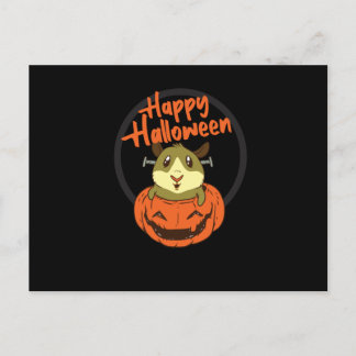Hamster Pumpkin Happy Halloween Postkarte