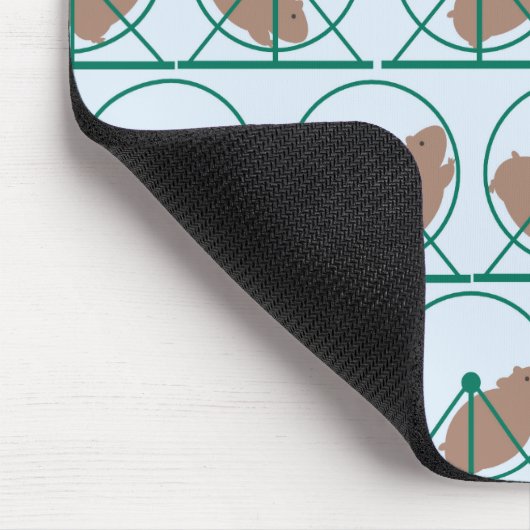 Hamster-Rad Mousepad (Ecke)