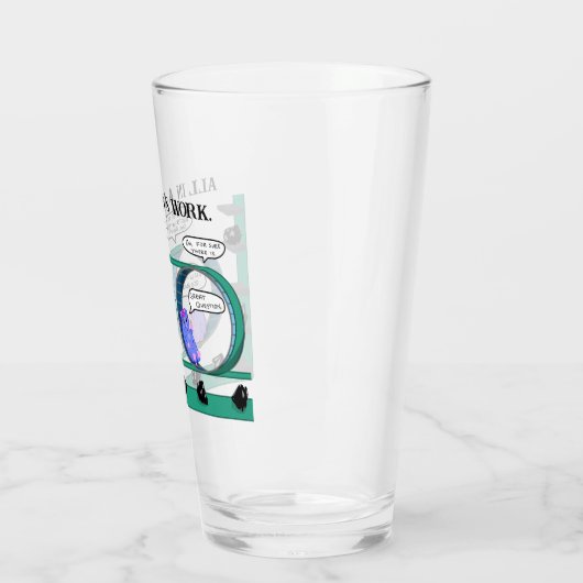 Hamster-Radglas Glas (Links)