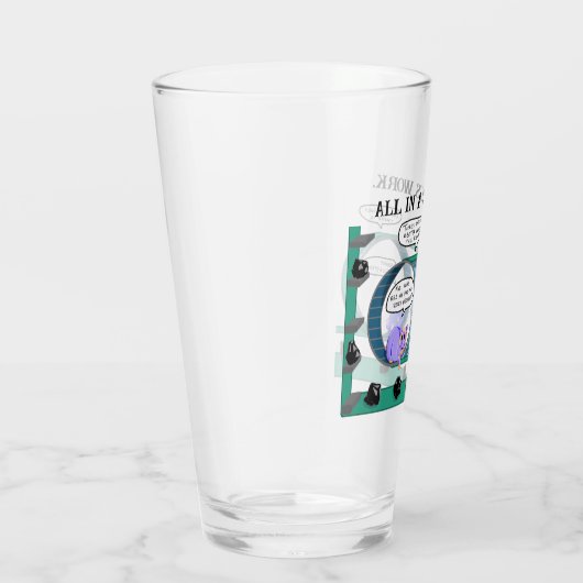 Hamster-Radglas Glas (Rechts)