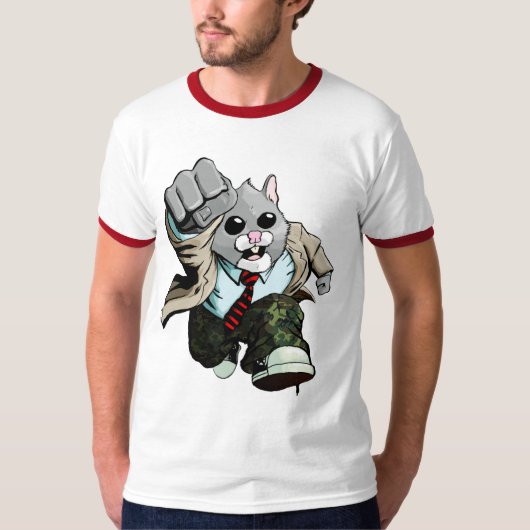 Hamster-Raserei-Wecker T-Shirt (Vorderseite)