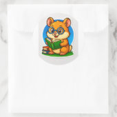 Hamster Reading Sticker (Tasche)