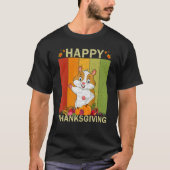 Hamster  Retro Graphic Family Matching Thanksgivin T-Shirt (Vorderseite)