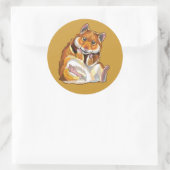 Hamster Runder Aufkleber (Tasche)