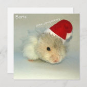Hamster Santa! Feiertagskarte (Vorne/Hinten)